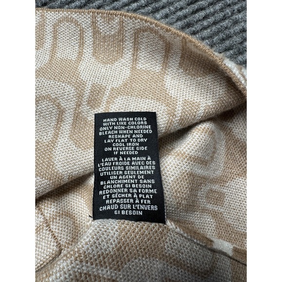 Nicole Miller New York Dress Womens XS Beige Geometric Knit Shift Pockets New - Picture 7 of 8